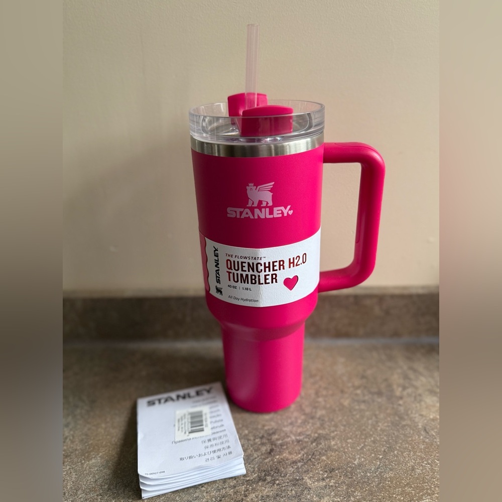 Stanley Vibrant Pink Quencher Tumbler - Picture 1 of 5